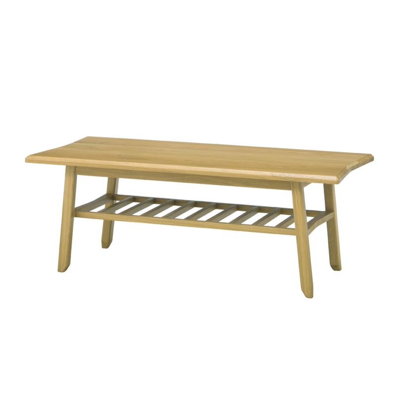 bow center table with rack(ナチュラル)