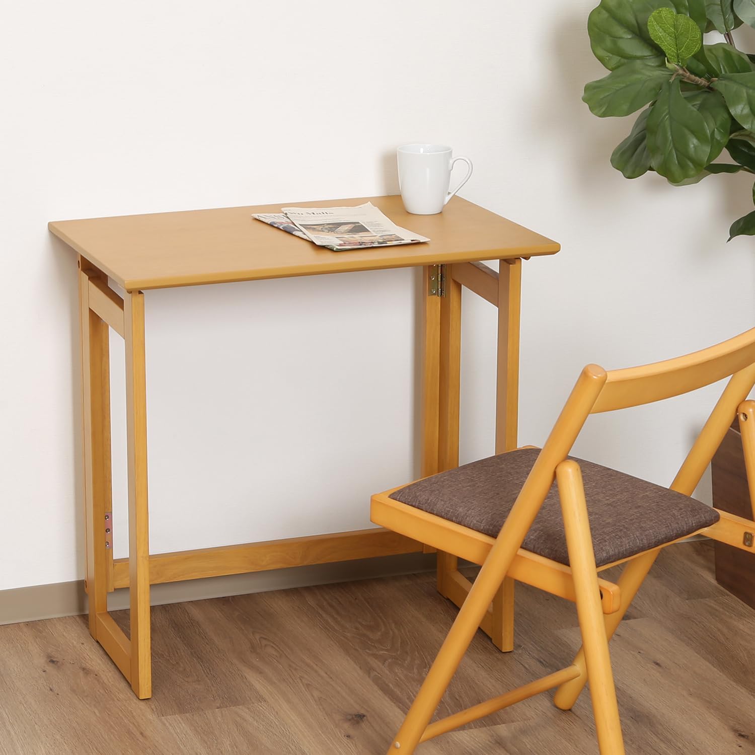 折りたたみデスクセット ナチュラル