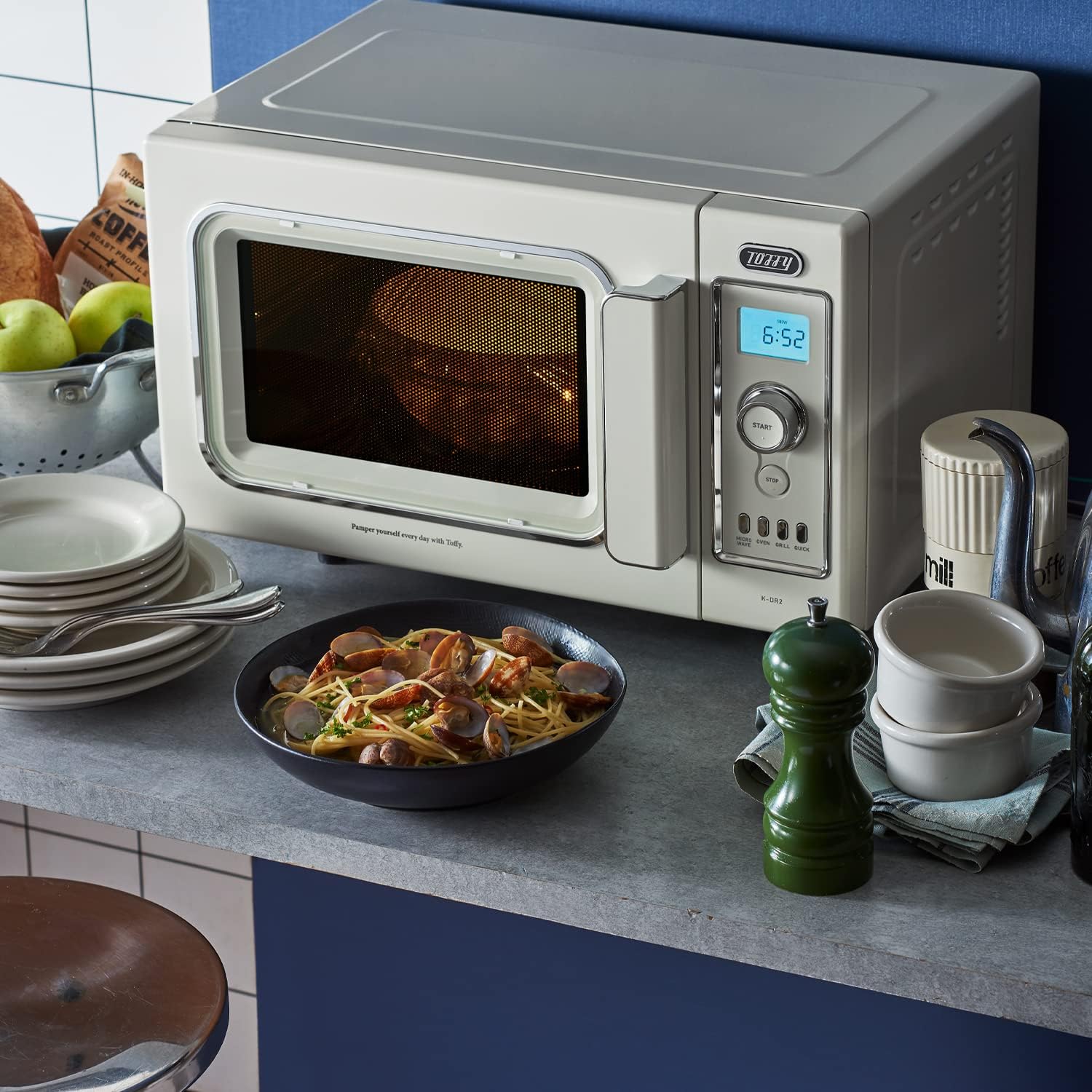 レトロオーブンレンジ アッシュホワイト