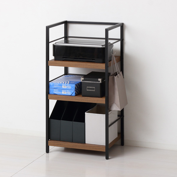 アート3段ラック/ブラウン