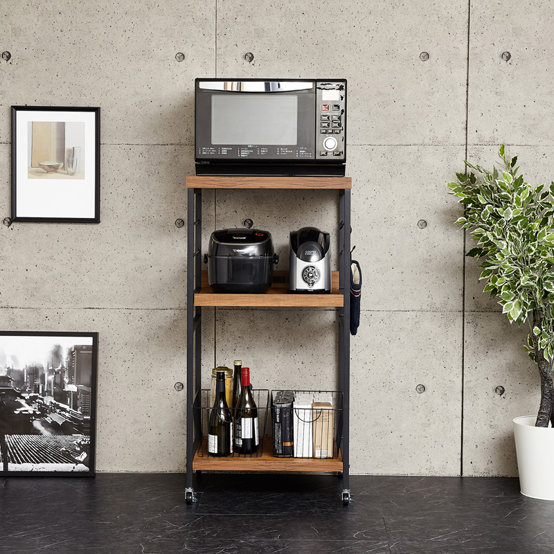 アートレンジワゴン/ブラウン(コンセント付き)