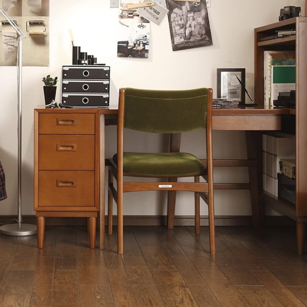 【カリモク60】デスク3点セット(デスク+チェア+チェスト)